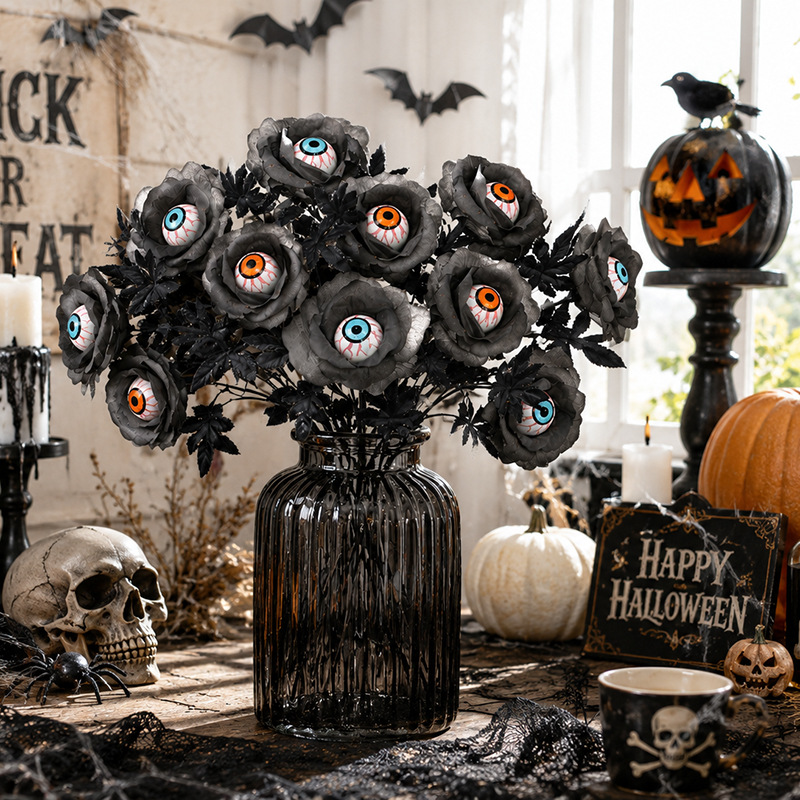 Flower Supplies - Flor de Terror, Rosa Artificial con