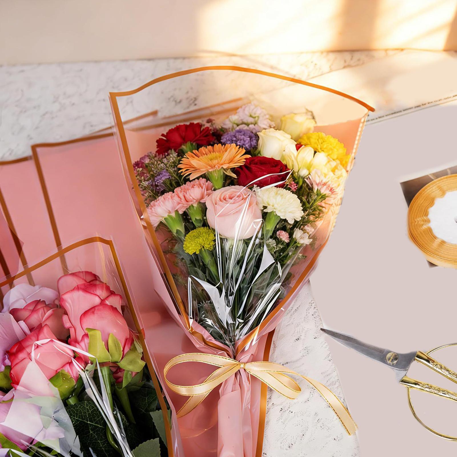 Florist Supply Ribbon - Bolsas para ramos de flores, 50