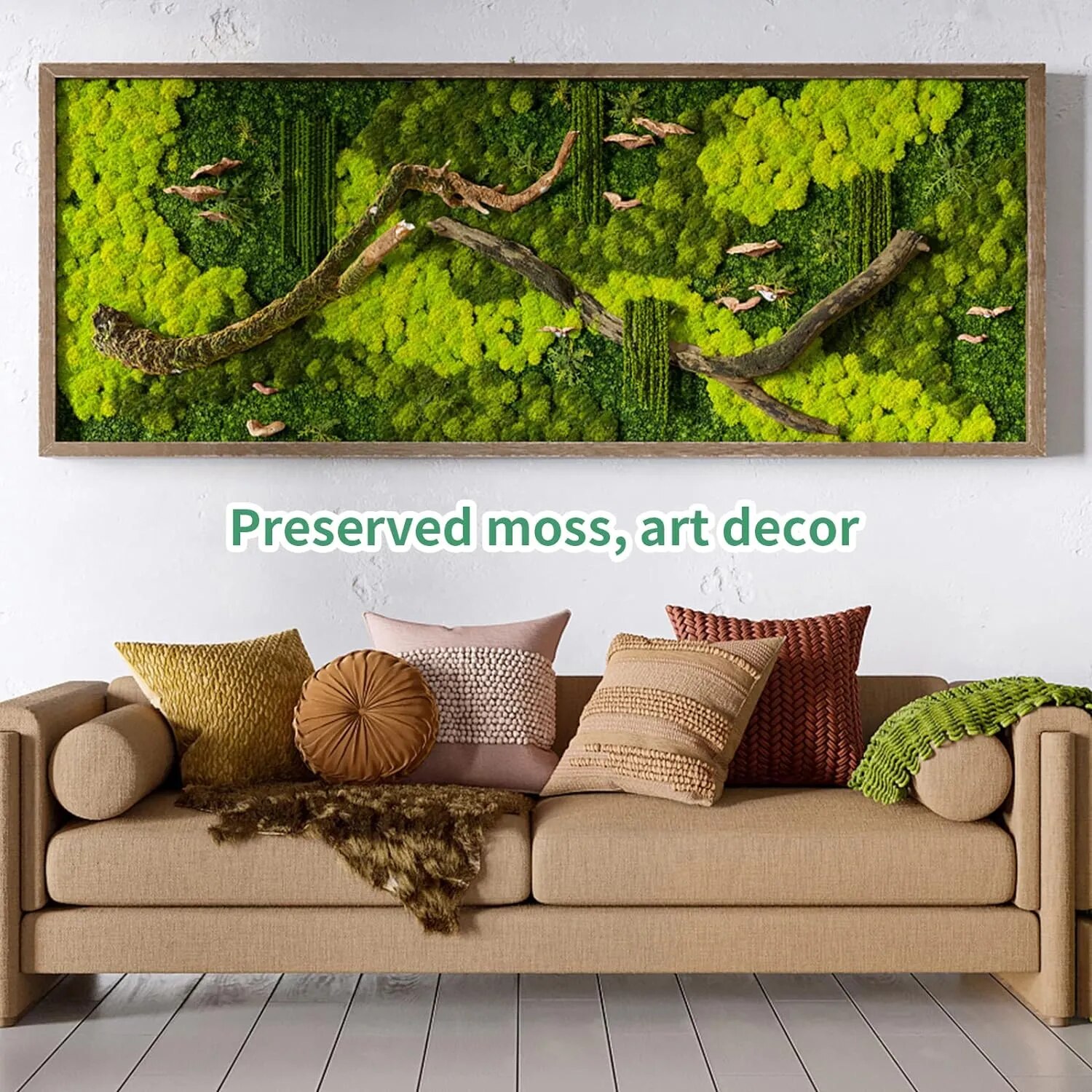 Plantas verdes artificiales, m - Preserved Moss Sheet reseña y precio