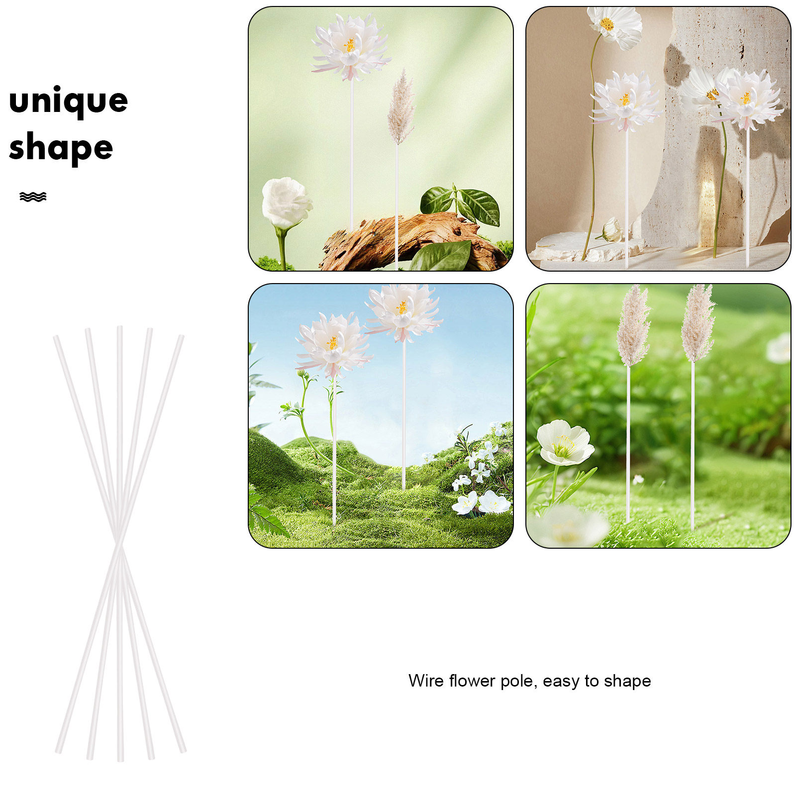 40 Piezas de Alambres Florales - Wire Stem Florist reseña y precio