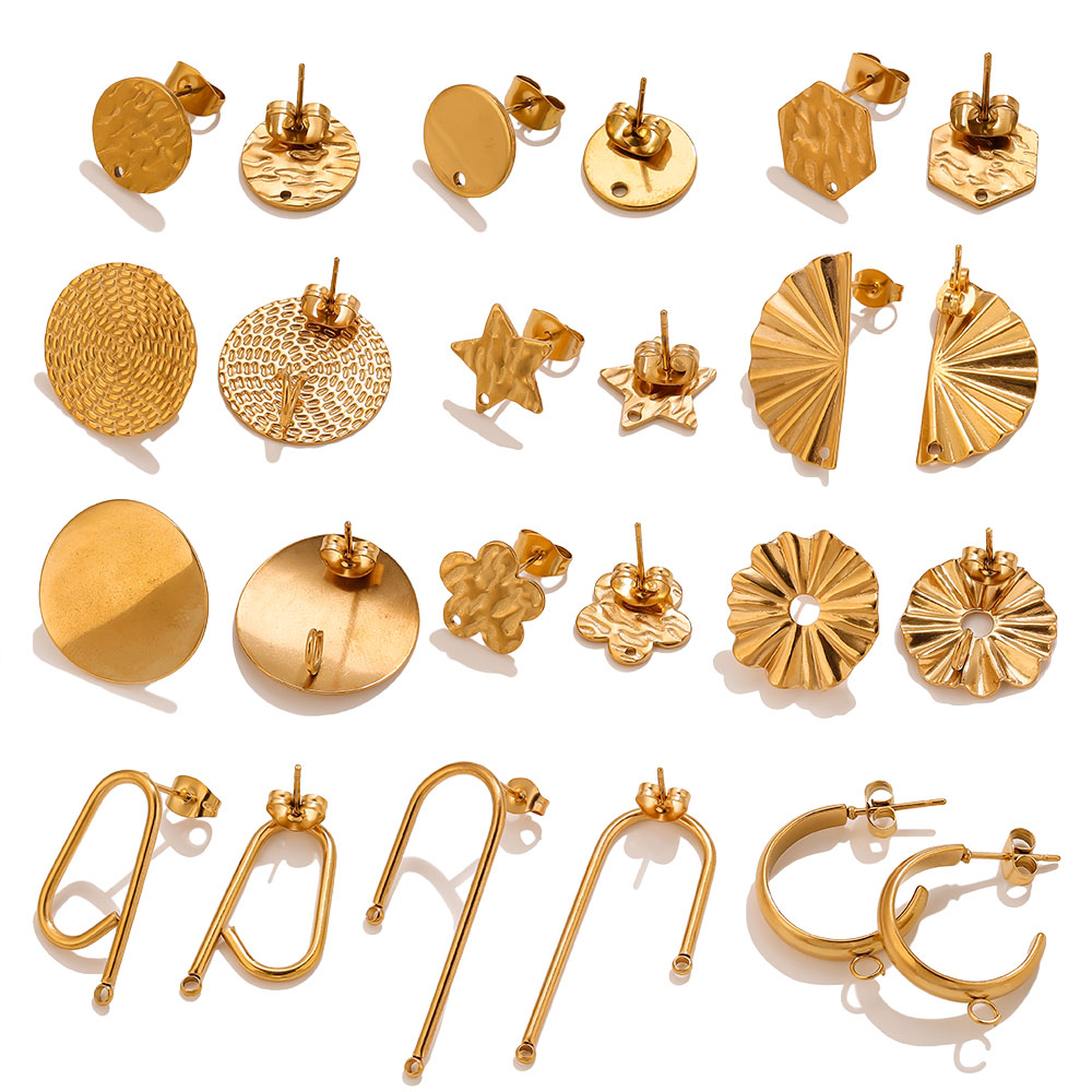 10 Uds. Pendientes de acero in - Flower Supplies reseña y precio